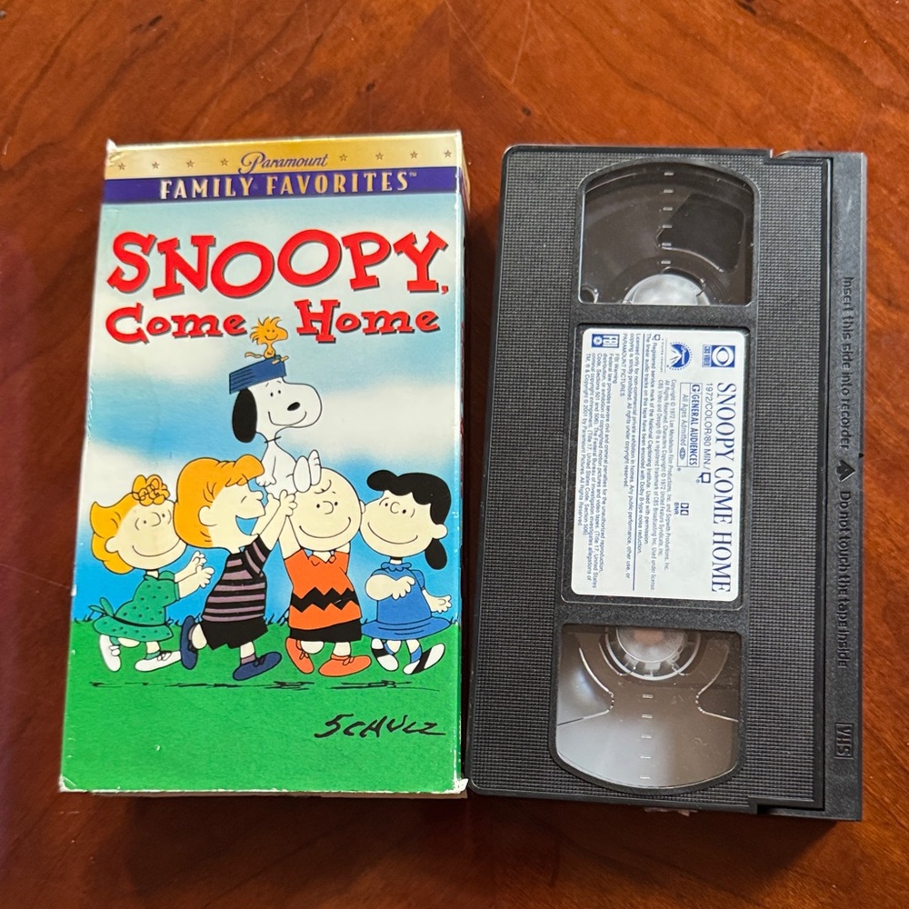 Snoopy Come Home VHS Tape